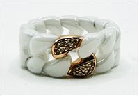 Anello Casciola Gioielli Donna CUBANA in Ceramica Diamante Brown CU1BL1DBW